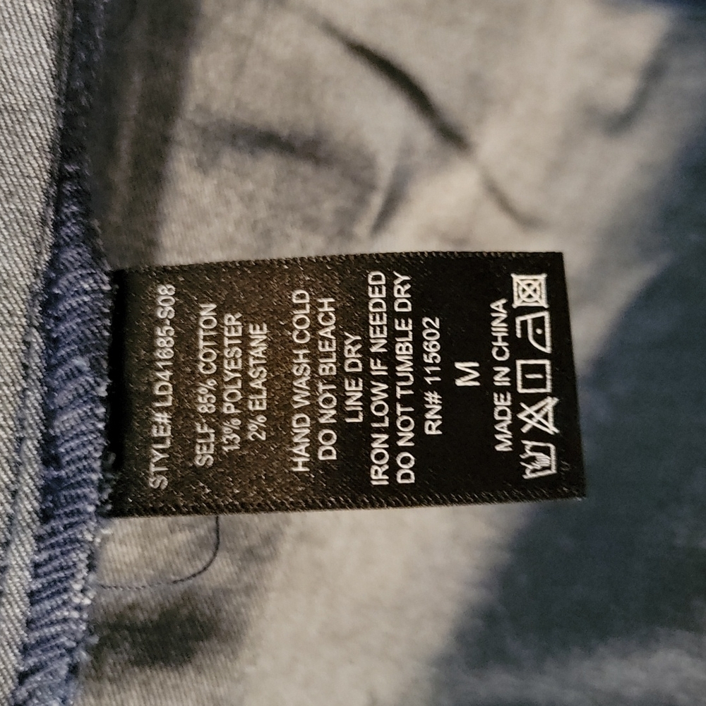 NWT Lulu's Women Denim Blue Dress Size Medium - Picture 8 of 9